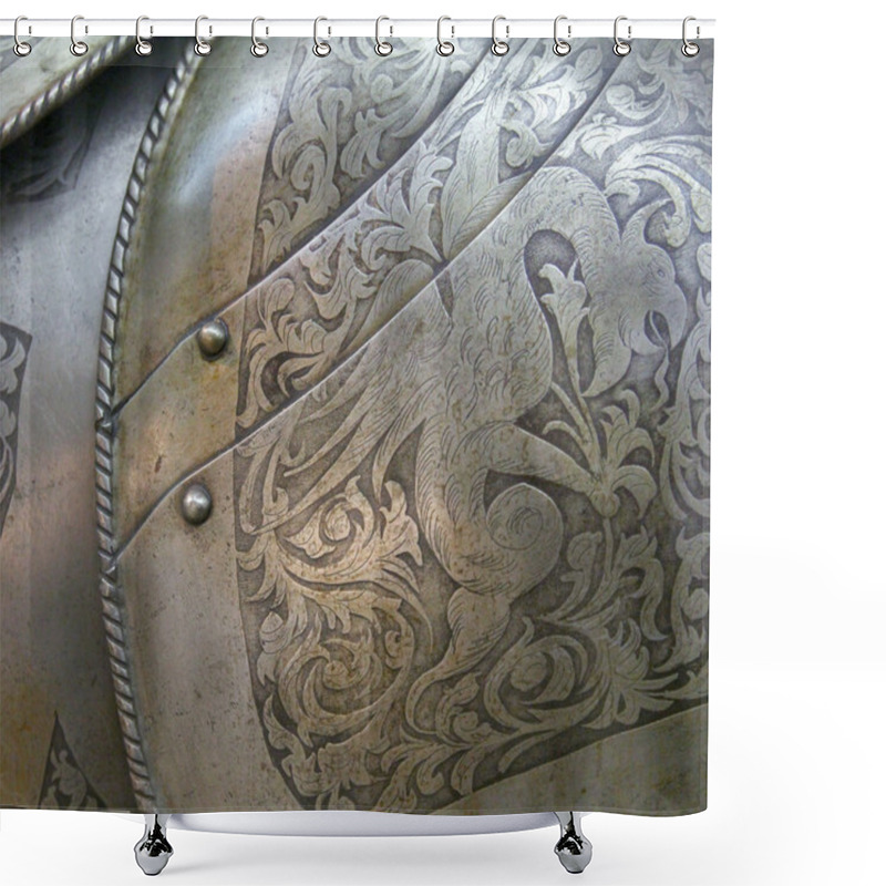 Personality  Piece Of Armor Shower Curtains