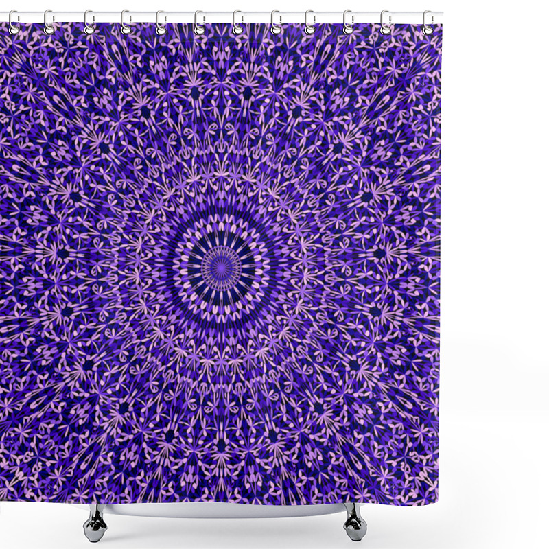 Personality  Floral Kaleidoscope Mandala Wallpaper Shower Curtains