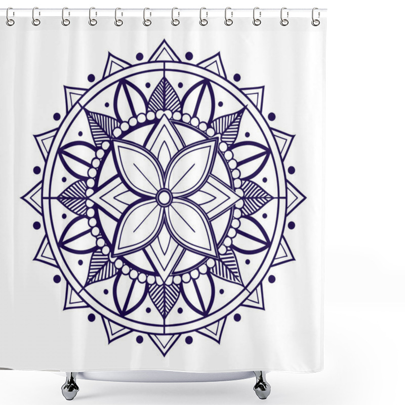 Personality   The Spiritual Significance Of Mandalas In Culture. Ornamental Round Lace Ornament Shower Curtains