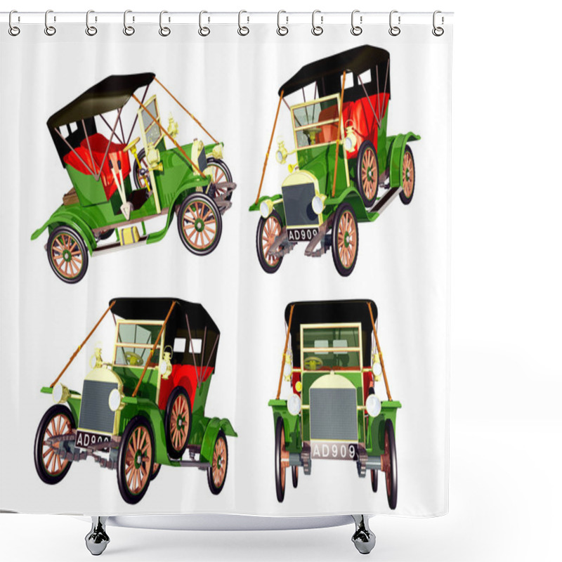 Personality  German Automobile Shower Curtains