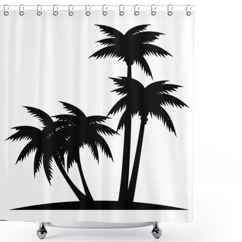 Personality  Palms Shower Curtains