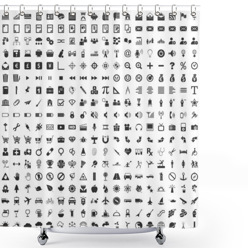 Personality  Basic RGB, 324 Vector Icons Shower Curtains