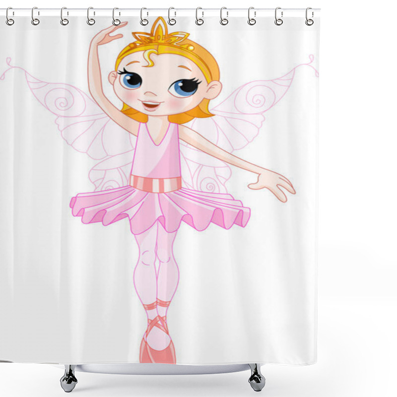 Personality  Cute Fairy Ballerina Shower Curtains