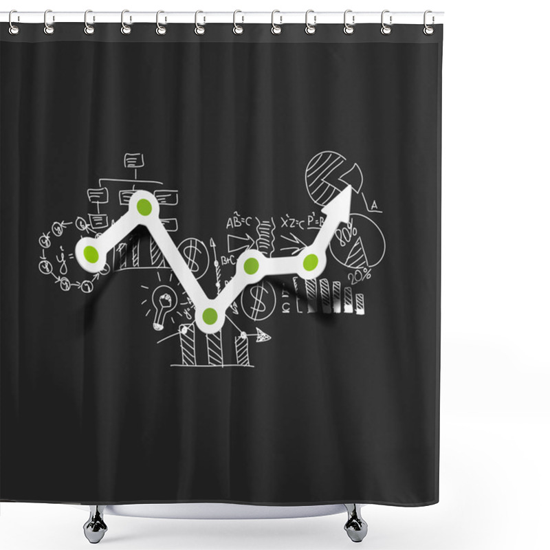 Personality  Drawing Business Formulas: Chart Shower Curtains