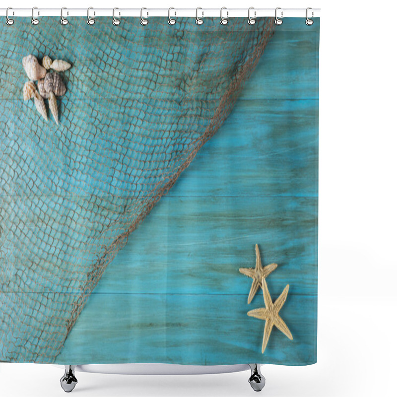 Personality  Summer Holidays Background With A Space For Advertising Shower Curtains