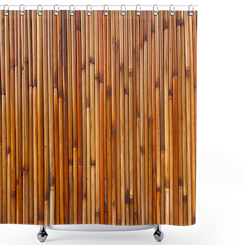 Personality  Varnished Bamboo Background Shower Curtains