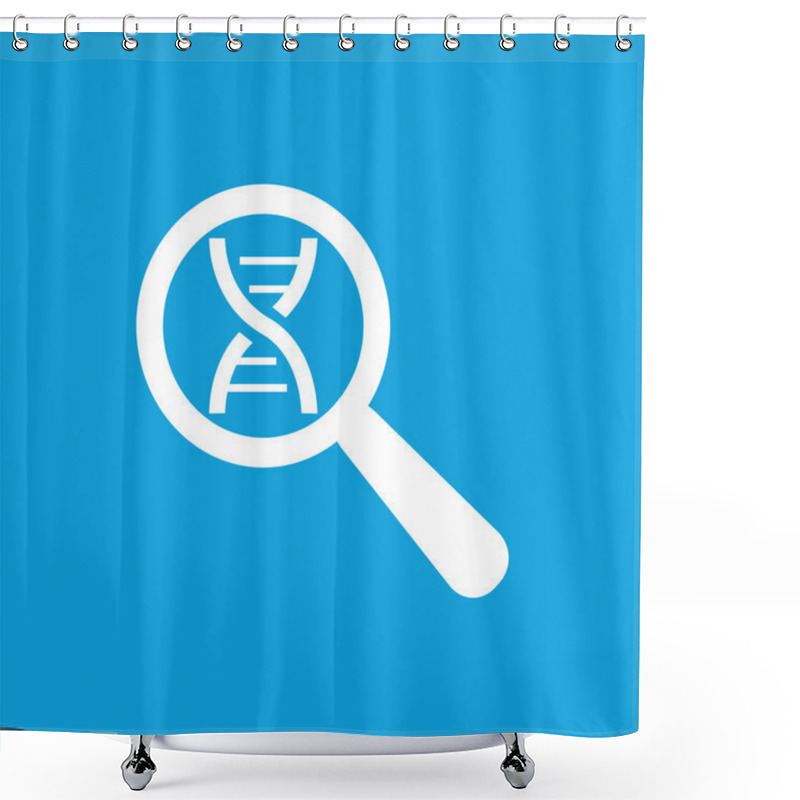 Personality  DNA Analysis Icon, Simple Shower Curtains