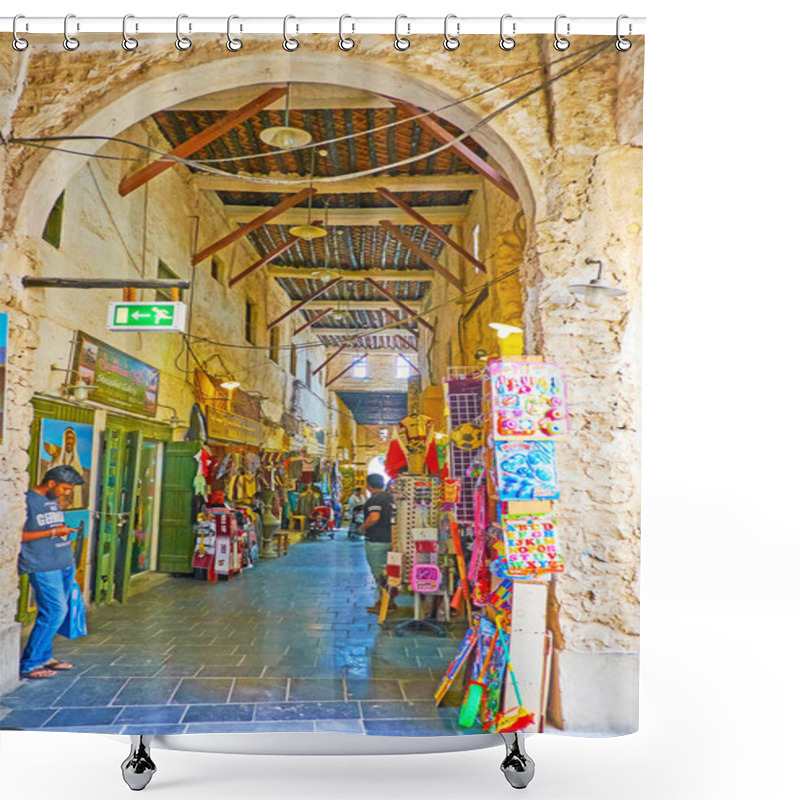 Personality  The Maze Of Souq Waqif Alleys, Doha, Qatar Shower Curtains