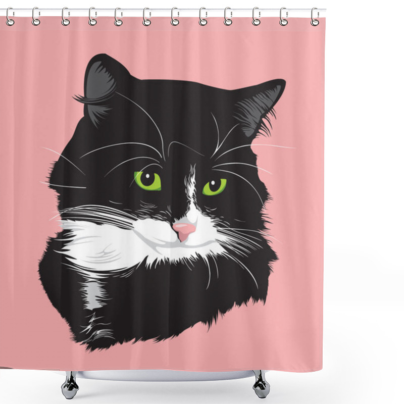 Personality  Black Cat1 Shower Curtains