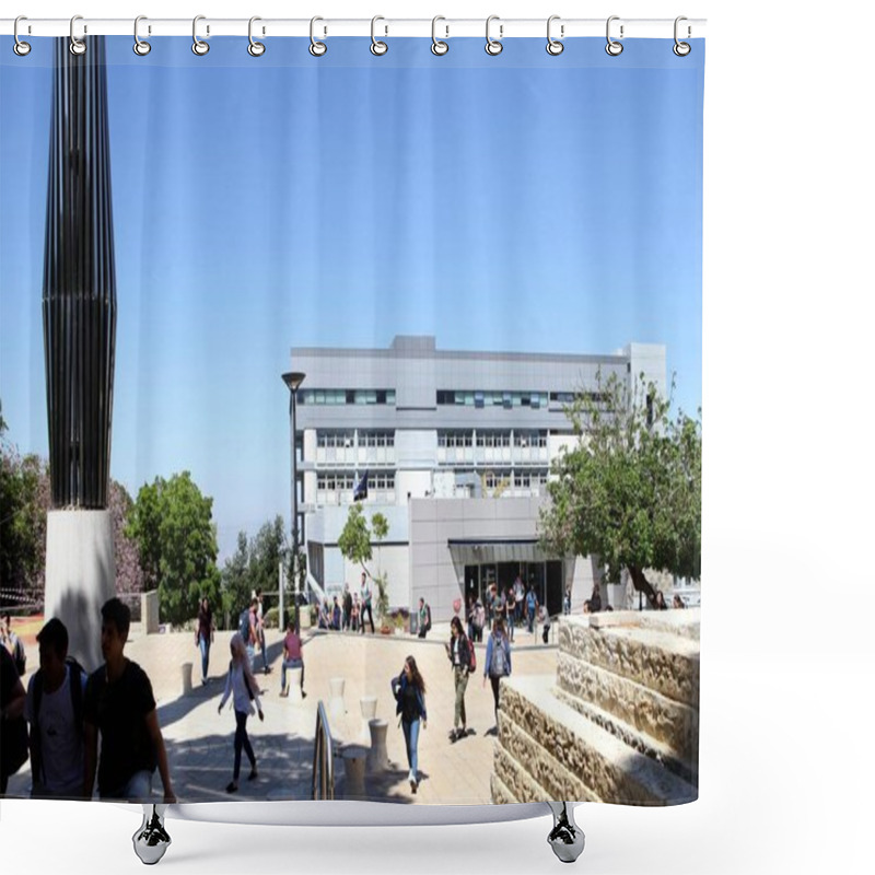 Personality  HAIFA, ISRAEL - 23 MAY 2019: Faculty Building In The Technion - Israel Institute Of Technology Which Is Considered To Be One Of The Leading Academic Institution In Israel Shower Curtains