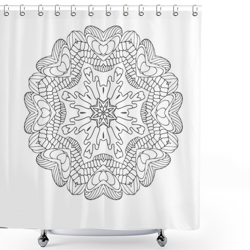 Personality   Circular Pattern Set Shower Curtains