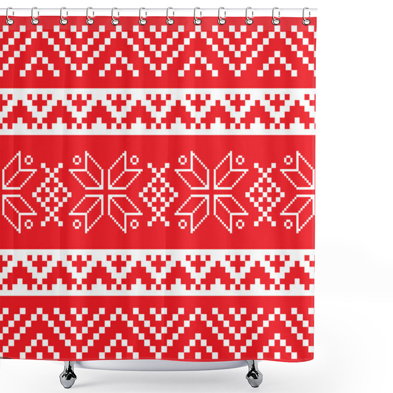 Personality  Beautiful Winter Ethnic Pattern Shower Curtains