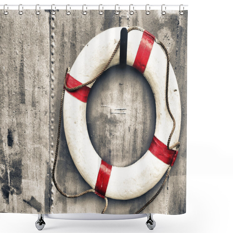 Personality  Life Buoy Shower Curtains