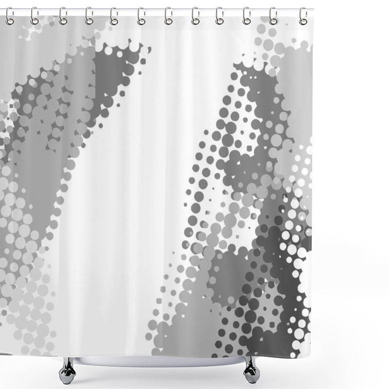 Personality  Abstract Halftone Background Shower Curtains