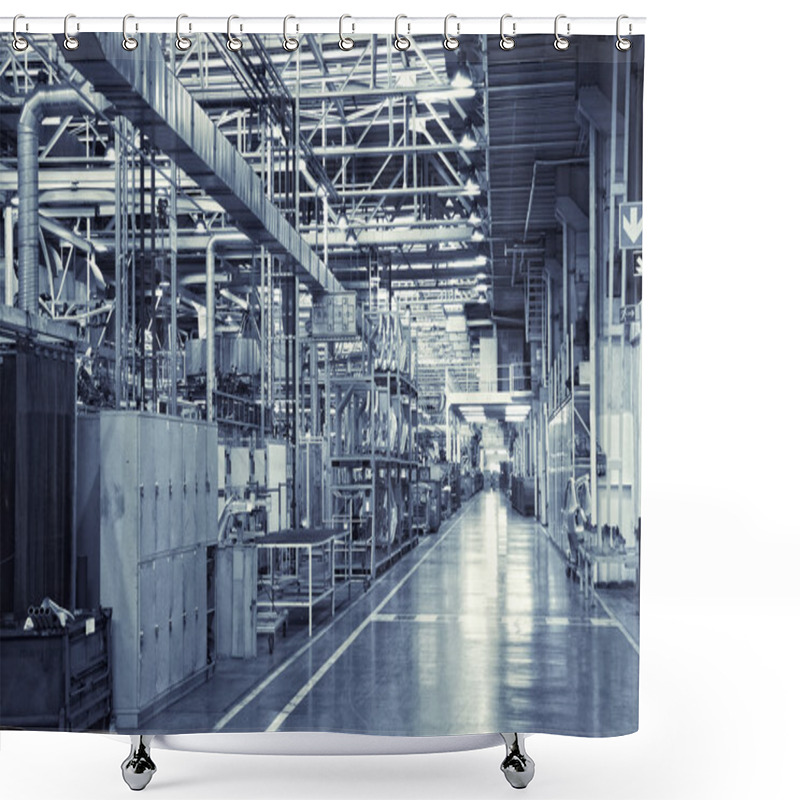 Personality  Toned Shot Of Industrial Background Shower Curtains