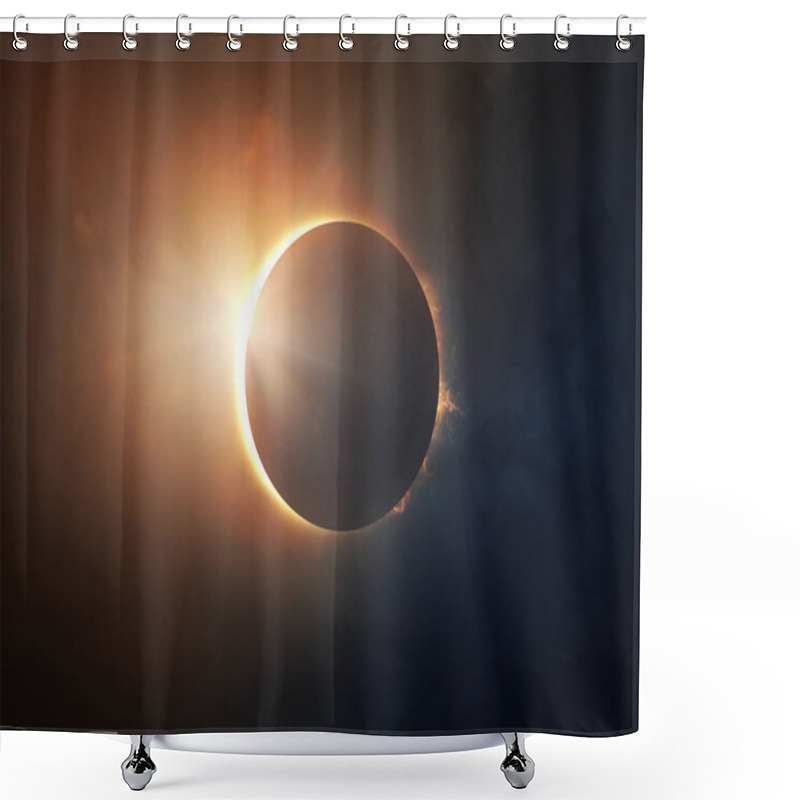 Personality  Solar Eclipse Shower Curtains