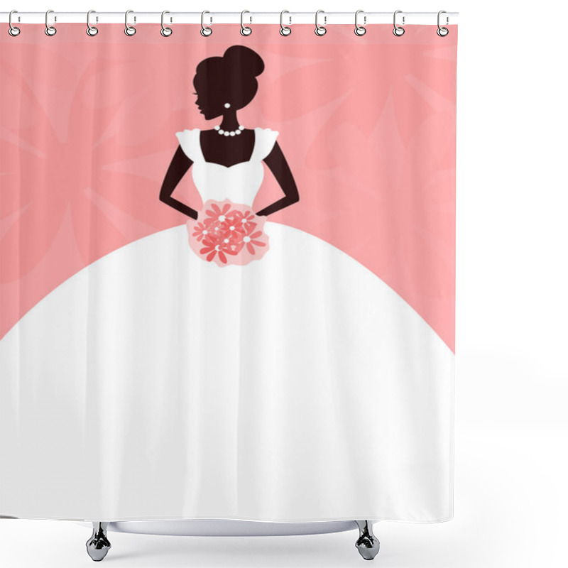 Personality  Beautiful Bride Shower Curtains