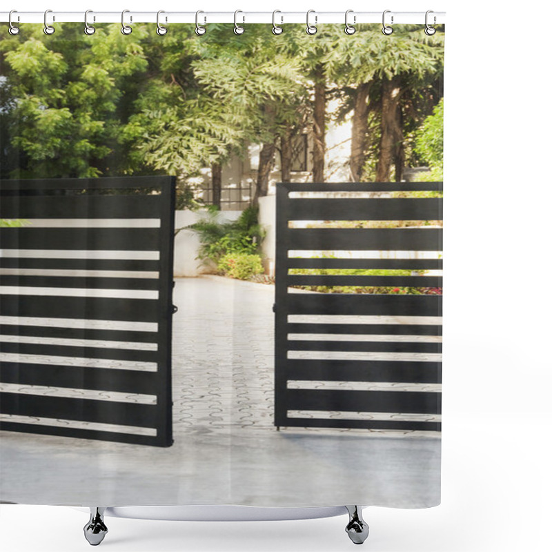 Personality  Entrance Of A House Shower Curtains