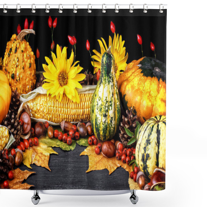 Personality  Thanksgiving Day Dinner Shower Curtains