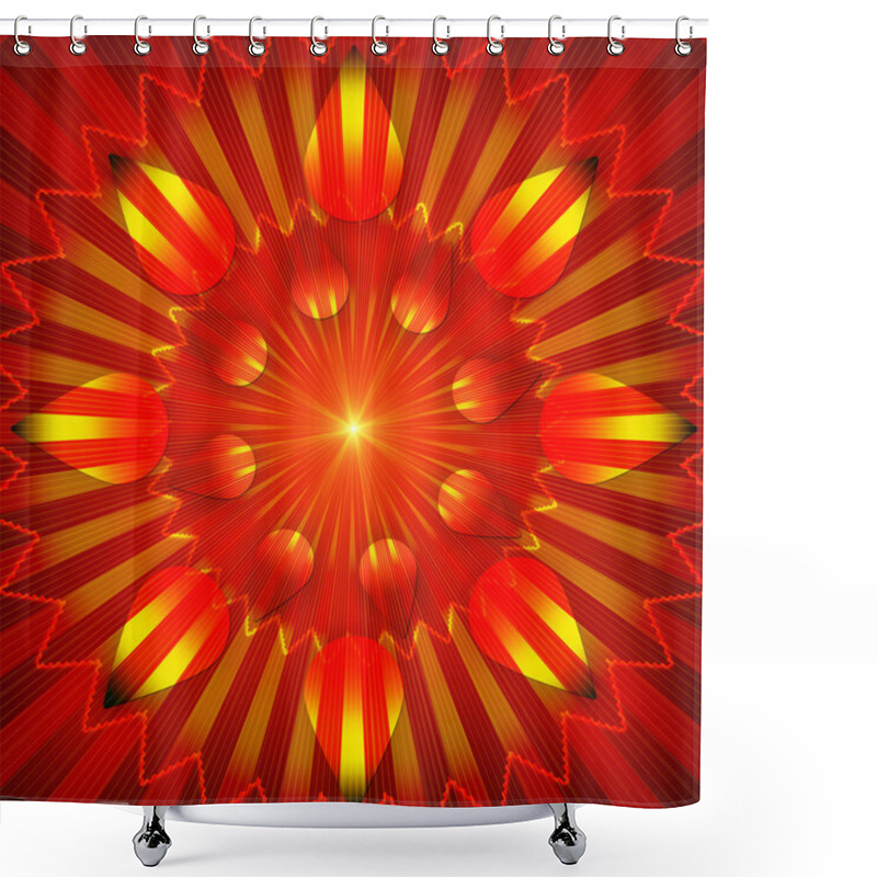 Personality  Sun Grunge Background Shower Curtains