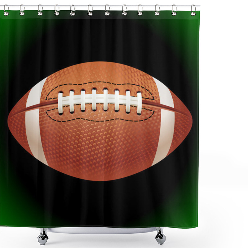 Personality  American Football Emblem Shower Curtains