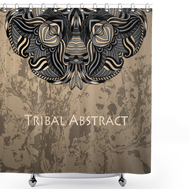 Personality  Tribal Abstract Background Shower Curtains