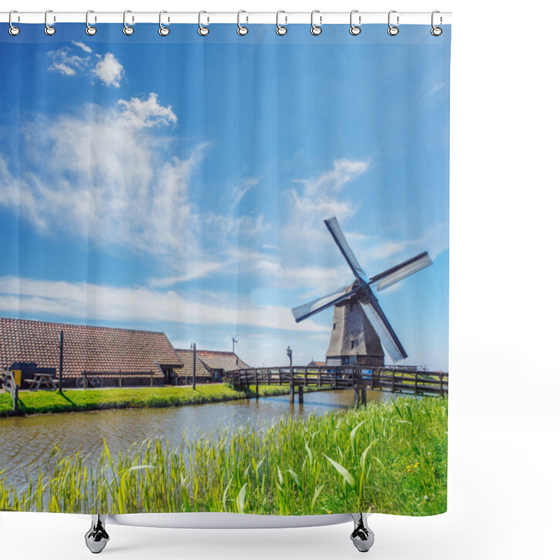 Personality  Old Mill, Farm Houses And Dyke Shower Curtains