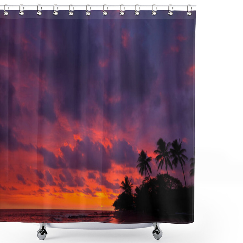 Personality  Amazing Hawaiian Beach Scenic View Shower Curtains