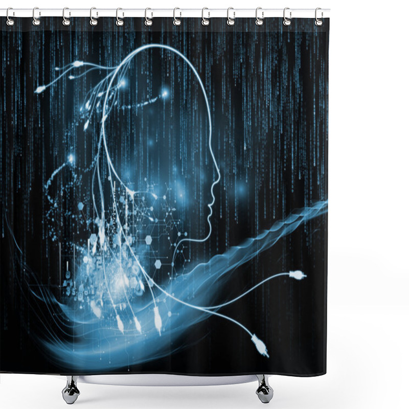 Personality  Acceleration Of Connection Shower Curtains