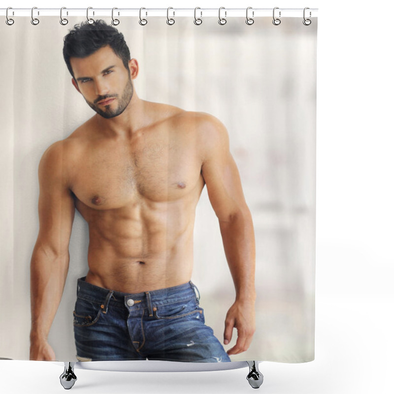 Personality  Sexy Guy Shower Curtains