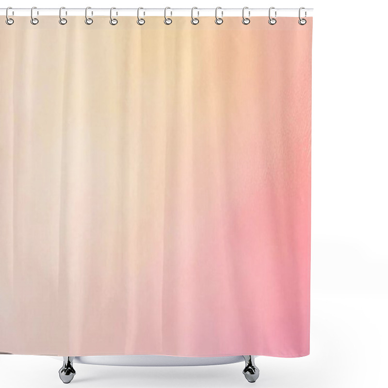 Personality  Soft Pink And Peach Gradient Minimalist Background Shower Curtains