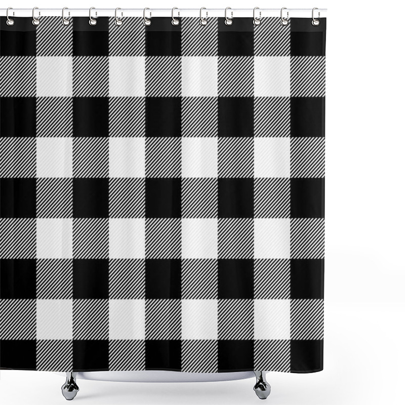 Personality  Lumberjack Plaid. Scottish Cage Background Shower Curtains