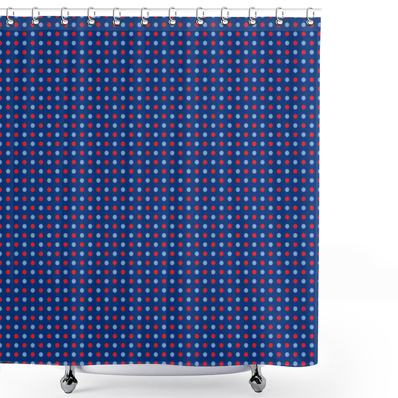 Personality  Nautical Polka Dots Pattern Shower Curtains