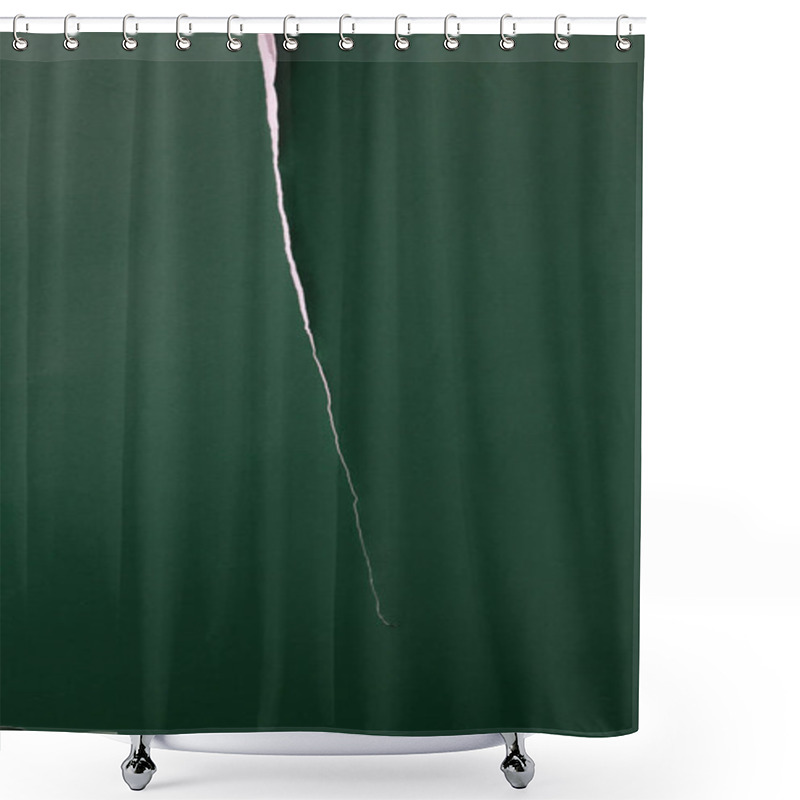 Personality  Green Torn Paper  Shower Curtains