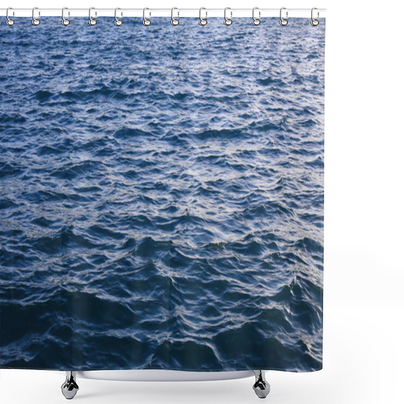 Personality  The Wavy Surface Of The Sea Shower Curtains