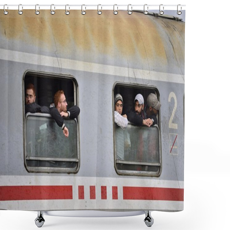 Personality  Refugees In Tovarnik (Serbian - Croatina Border) Shower Curtains