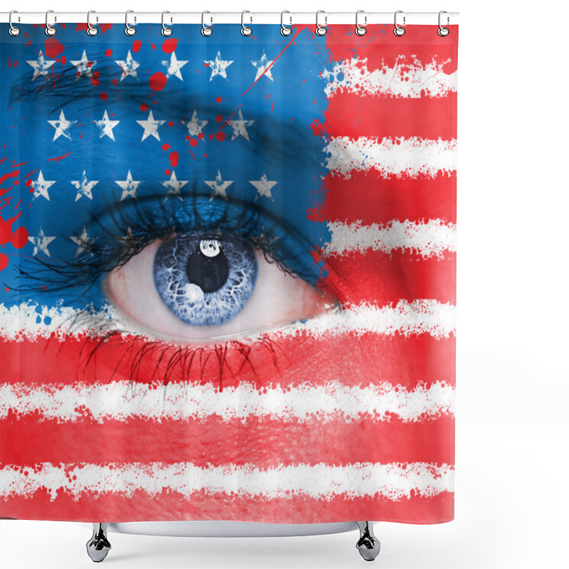 Personality  USA Flag Shower Curtains