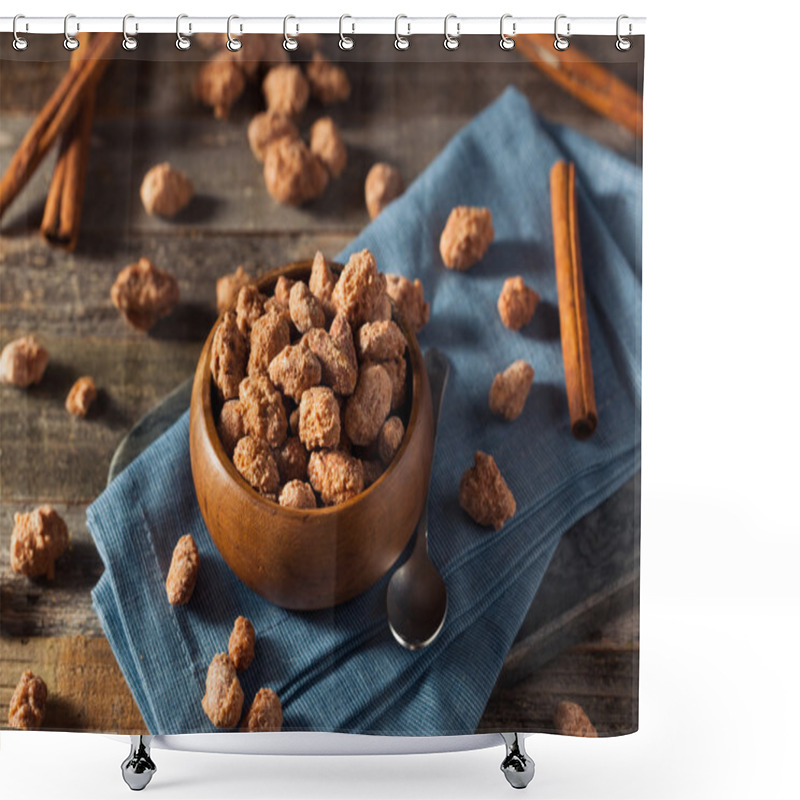 Personality  Homemade Sweet Cinnamon Coated Almonds Shower Curtains