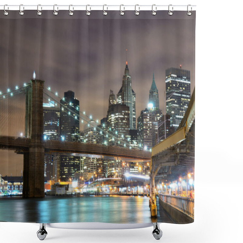 Personality  Brooklyn Bridge Shower Curtains