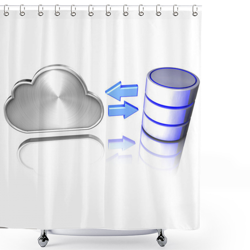 Personality  Database Access Through Cloud Computing Shower Curtains