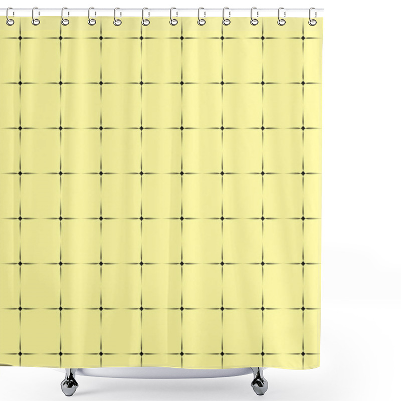 Personality  Glowing Monochrome Transparent Stars On A Yellow Background. Shower Curtains