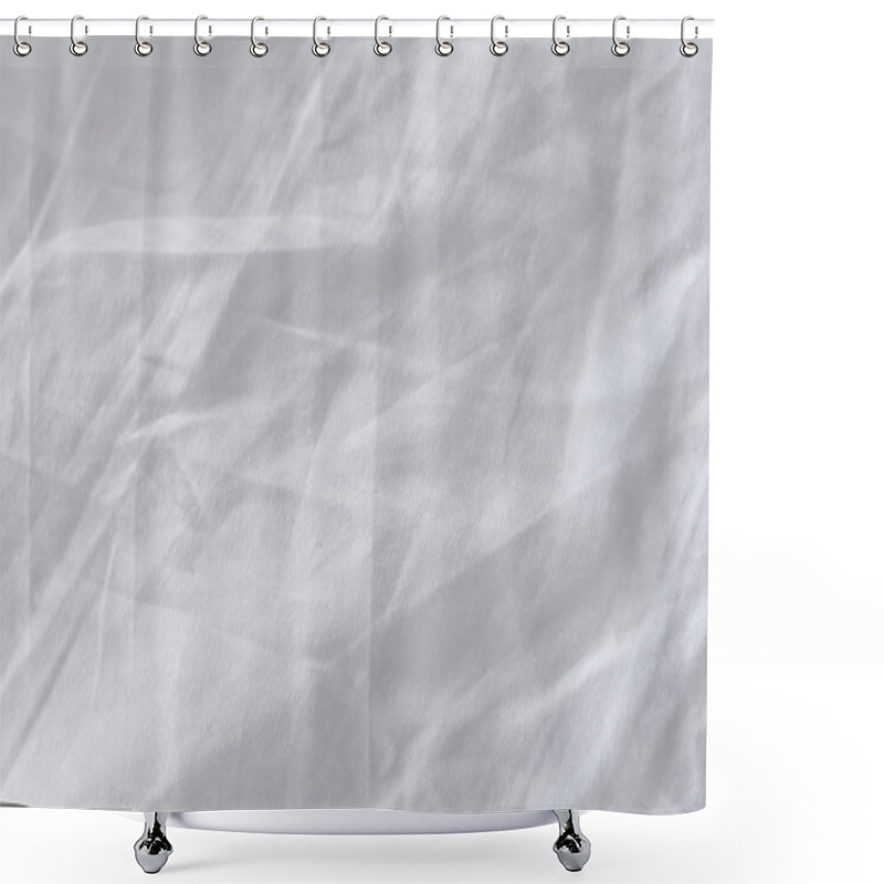 Personality  Crumpled Bed Sheets Texture As Background Shower Curtains