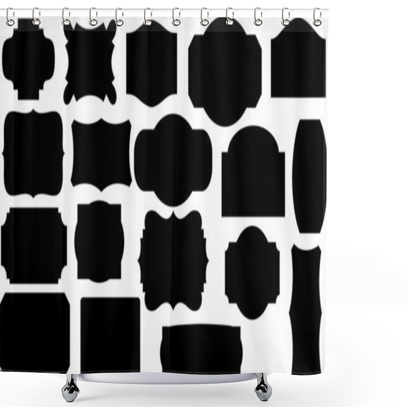 Personality  Abstract Decor Fancy Frames Set Shower Curtains