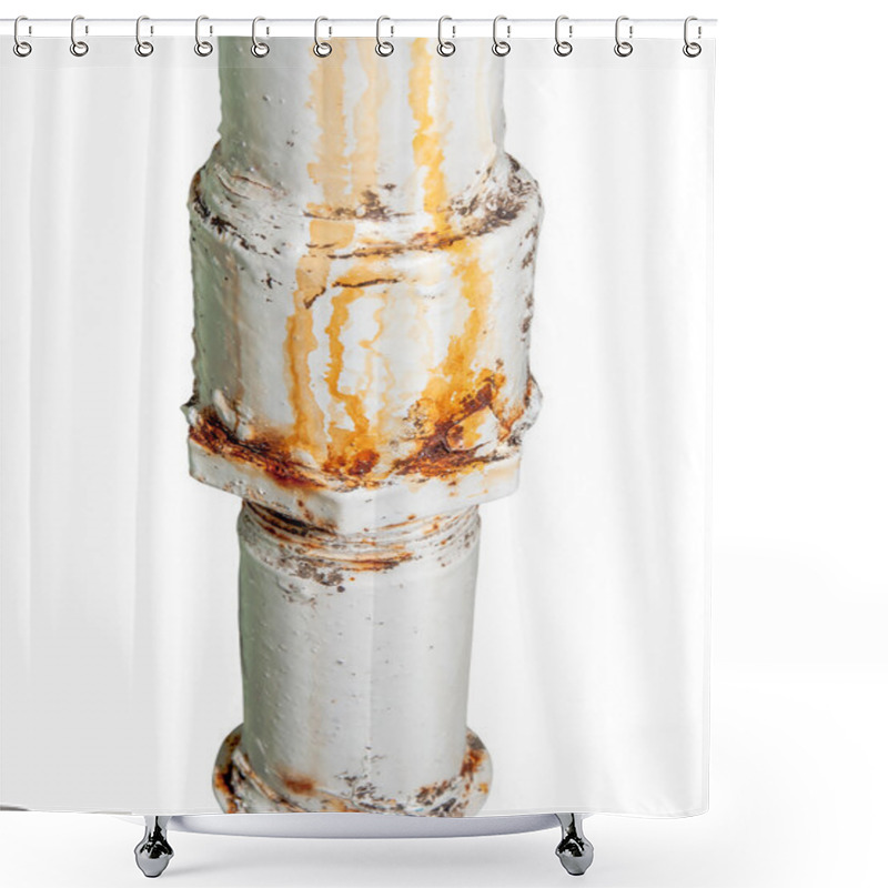 Personality  Old A Pipe On A White Background Shower Curtains