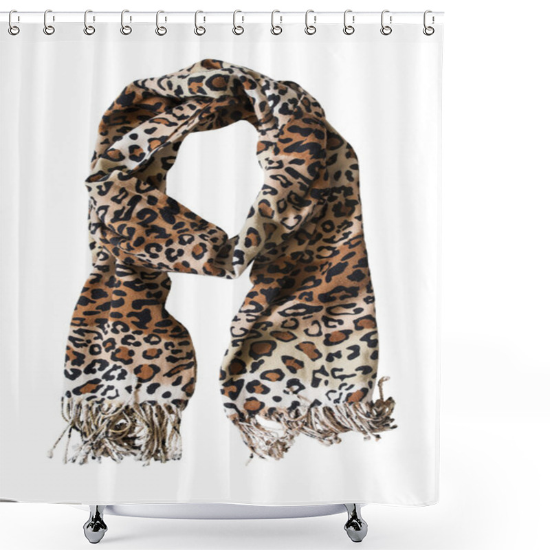 Personality  Leopard Scarf Shower Curtains