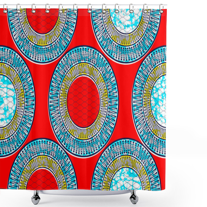 Personality  African Fashion Seamless Pattern Ornament In Vibrant Colours, Picture Art And Abstract Background For Fabric Print, Scarf, Shawl, Carpet, Kerchief, Handkerchief, Vector Illustration File EPS10.  Shower Curtains