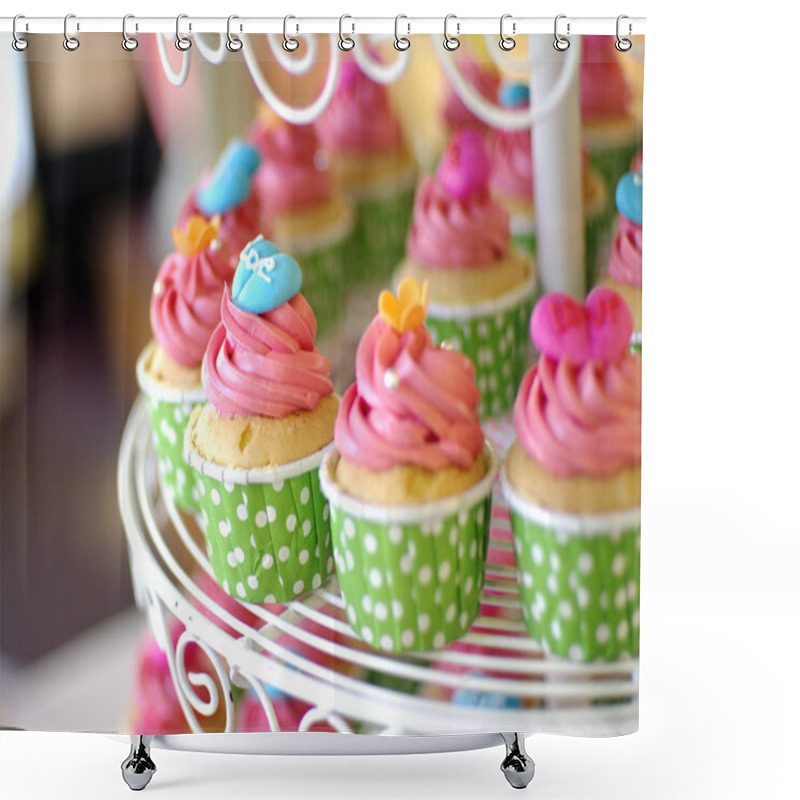 Personality  Cupcakes Tier Shower Curtains