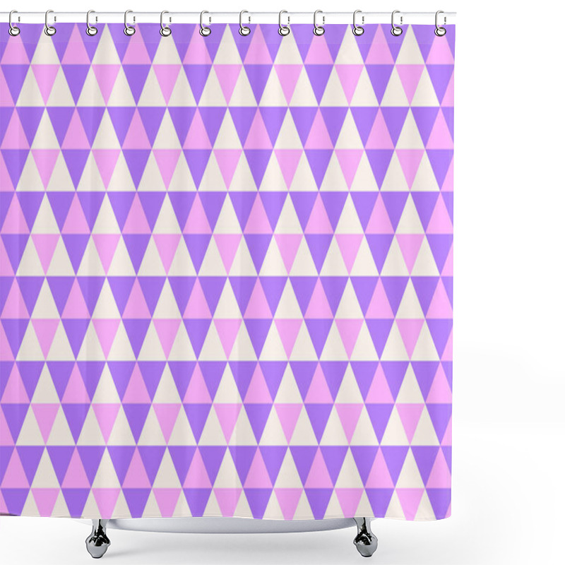 Personality  Purple Triangle Pattern Background,mosaic Pattern Abstract Background. Shower Curtains