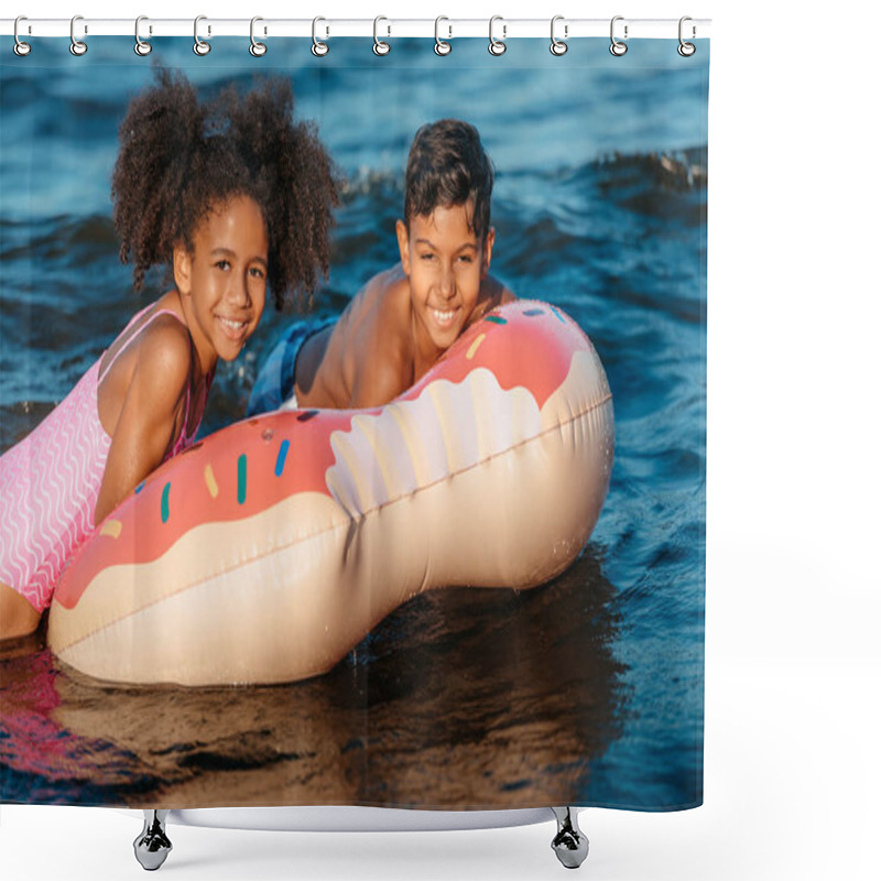 Personality  Swimming Tube  Shower Curtains