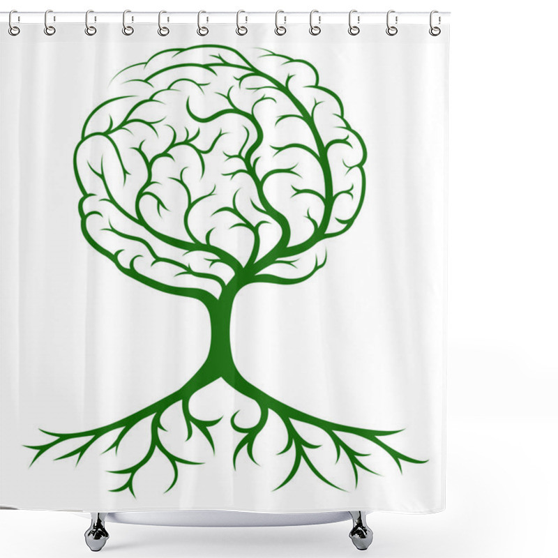 Personality  Tree Brain Concept Shower Curtains